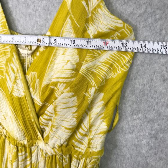 Sim Sam Dress XS Maxi Wrap Gauze Crinkle Flowy Resort Yacht Feminine READ - Picture 6 of 13